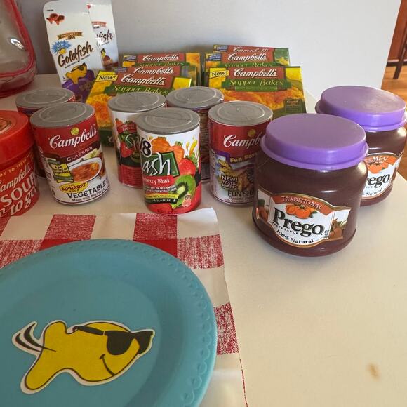 Campbells Play Food Set Backpack Vintage 2003 Toy Pretend Foods - Picture 9 of 10